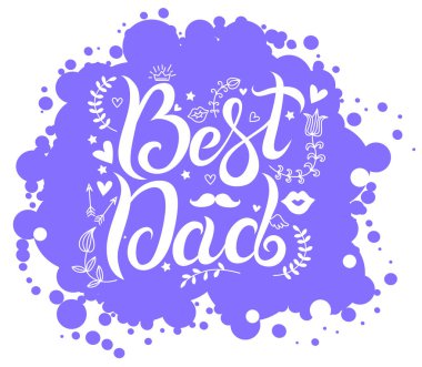 En iyi baba mavi zemin üzerine yazı