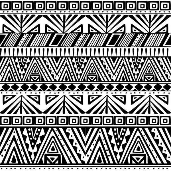 Ethnic primitive seamless pattern.