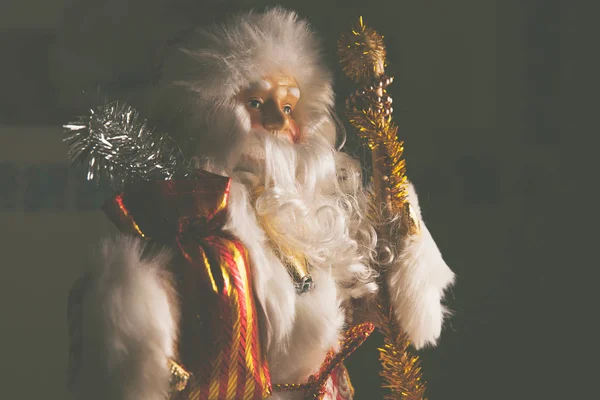 Дед Мороз Дед Мороз Фигурка Традиционном Праздновании Нового 2019 Года — стоковое фото