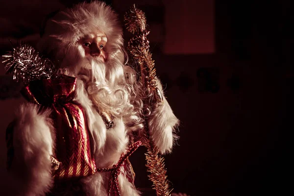 Statuetta Father Frost Russian Ded Moroz Sulla Tradizionale Celebrazione Capodanno — Foto Stock