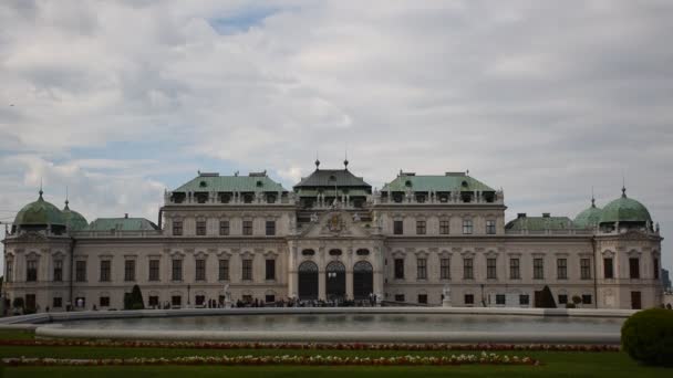 Junio 2019 Viena Austria Increíble Vista Del Famoso Schloss Belvedere — Vídeos de Stock