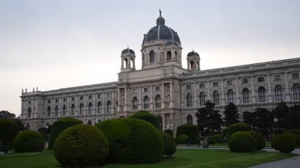 Junho 2019 Vista Panorâmica História Museu Belas Artes Viena Áustria — Vídeo de Stock