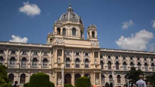 Vue Panoramique Musée Histoire Des Beaux Arts Vienne Autriche Une — Video