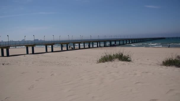 Ondas Mar Rolando Praia Areia Limpa Intocada Praia Exótica Praia — Vídeo de Stock