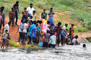 Anaipatti, Tamilnadu - Hindistan - 15 Eylül 2018: 10 gün kadar Hindu festivali Ganesh Chaturthi