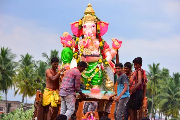 Anaipatti Tamilnadu Índia Setembro 2018 Celebrações Ganesh Chaturthi — Fotografia de Stock