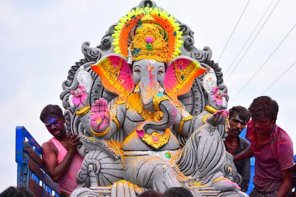 Anaipatti Tamilnadu Índia Setembro 2018 Tamanho Gigante Senhor Ganesha — Fotografia de Stock