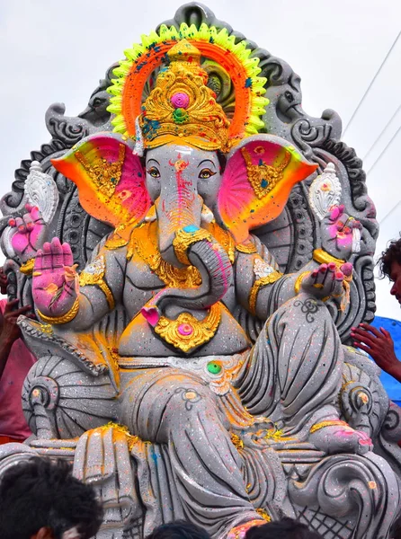 Anaipatti Tamilnadu Índia Setembro 2018 Primeiro Dia Festival Chaturthi Ganesh — Fotografia de Stock