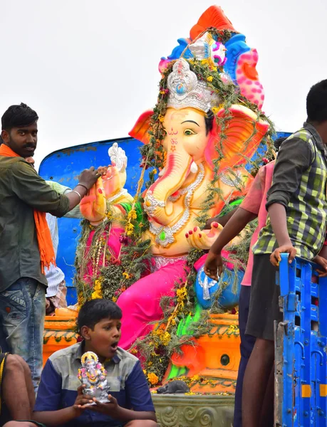 Anaipatti Tamilnadu Indie Września 2018 Vinayaka Chaturthi — Zdjęcie stockowe