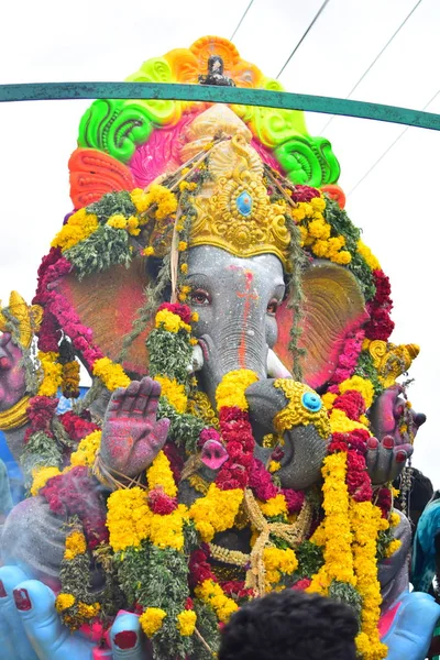 Anaipatti Tamilnadu Índia Setembro 2018 Vinayaka Chaturthi Hindu Festival — Fotografia de Stock