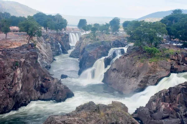 Hogenakkal Wodospady Tamilnadu — Zdjęcie stockowe