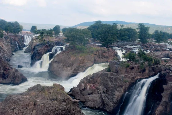 Hogenakkal Falls Pełnej Mocy — Zdjęcie stockowe