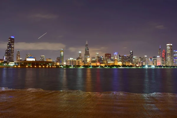 Chicago Illinois Estados Unidos Julio 2018 Vista Desde Campo Celular — Foto de Stock