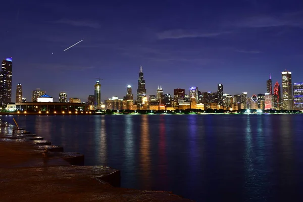 Chicago Illinois Usa July 2018 Beautiful Chicago Skyline — Stock Photo, Image