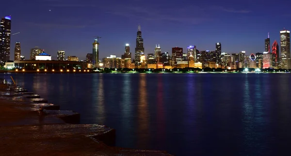 Chicago Illinois Estados Unidos Julio 2018 Chicago Skyline Architecture — Foto de Stock