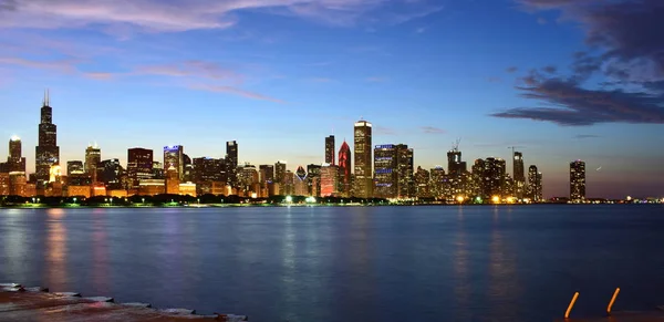 Chicago Illinois Usa Luglio 2018 Chicago Skyline Aerial View — Foto Stock