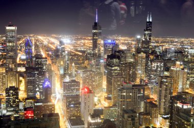 Chicago, Illinois - ABD - Ağustos 20, 2016:John Hancock 360 Chicago