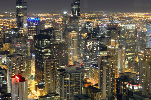 Chicago, Illinois - USA - August 20, 2016: Downtown Chicago Skyline