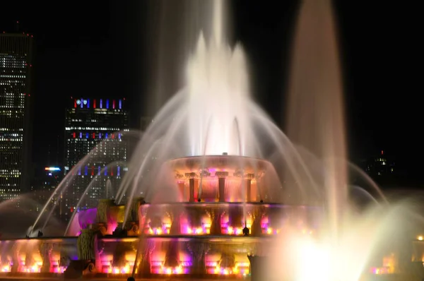 Chicago Illinois Estados Unidos Julio 2016 Buckingham Fountain — Foto de Stock