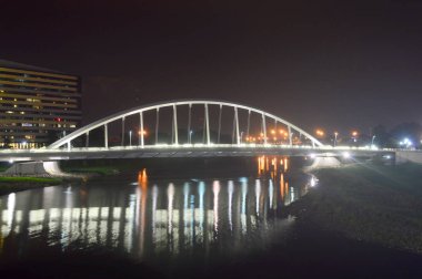 Columbus, Ohio - ABD - 28 Ağustos 2016: Şehir Columbus Ohio Cenova Park manzarası