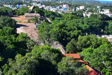 Chennai, Tamilnadu - Hindistan - 09 Eylül 2018: Mahabalipuram ışık evi görünümünden