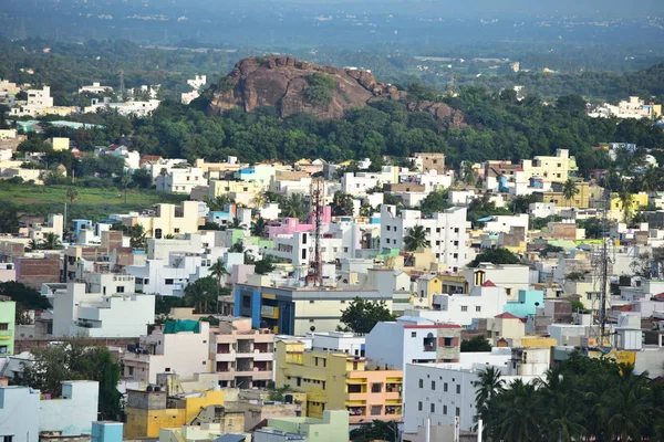 Namakkal Tamilnadu Hindistan Ekim 2018 Namakkal Üzerinden Yükseltide Görünümünü — Stok fotoğraf