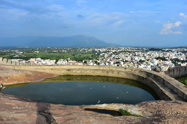 Namakkal Tamilnadu Índia Outubro 2018 Vista Superior Cidade — Fotografia de Stock