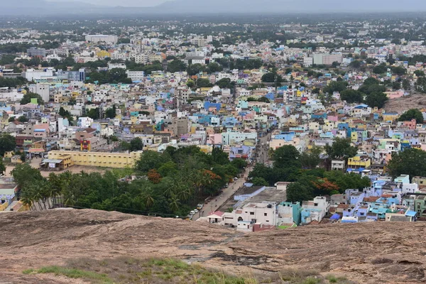 Dindigul Tamilnadu Índia Julho 2018 Vista Dindigul Topo Rock Fort — Fotografia de Stock