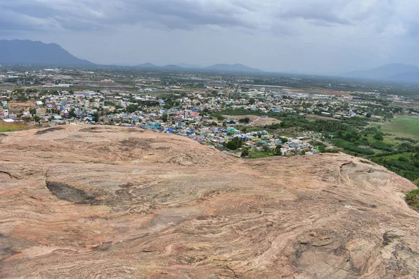 Dindigul Tamilnadu Índia Julho 2018 Vista Dindigul Topo Rock Fort — Fotografia de Stock