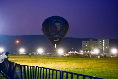 Chennai, Tamilnadu - Hindistan, 6 Ocak 2019: Sıcak hava balon Festivali