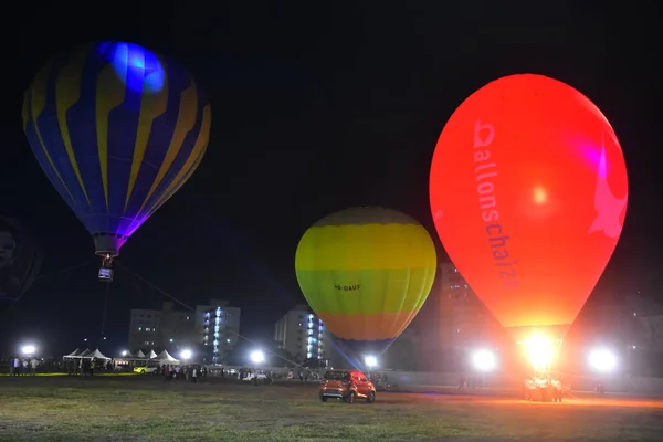 印度塔米尔纳杜钦奈 2019年1月6日 热航气球节 — 图库照片