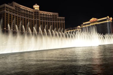 Las Vegas, Nevada, Amerika Birleşik Devletleri - 23 Ocak 2016: Bellagio Çeşme