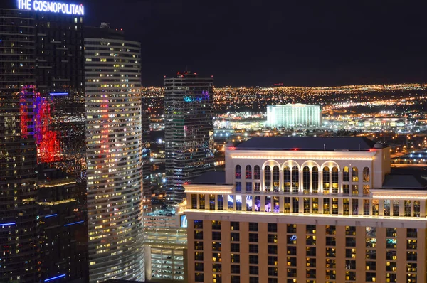 Las Vegas Nevada Usa January 2016 Las Vegas Strip Night — Stock Photo, Image