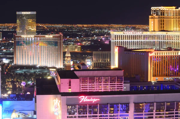Las Vegas Nevada Usa January 2016 Aerial View Overlooking Las — Stock Photo, Image