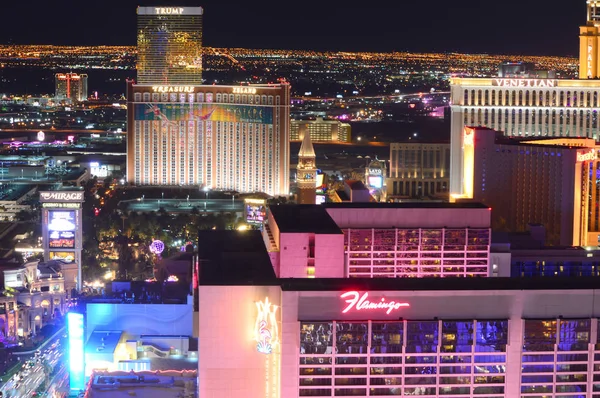 Las Vegas Nevada Usa January 2016 Aerial View Overlooking Las — Stock Photo, Image