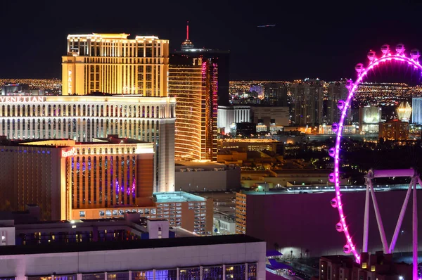 Las Vegas Nevada Usa January 2016 Aerial View Overlooking Las — Stock Photo, Image