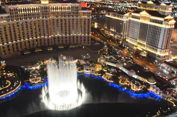 Las Vegas Nevada Usa January 2016 View Bellagio Fountain Show — Stock Photo, Image