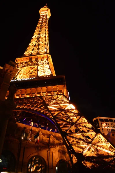 Las Vegas Nevada Usa January 2016 Eiffel Tower Paris Las — Stock Photo, Image