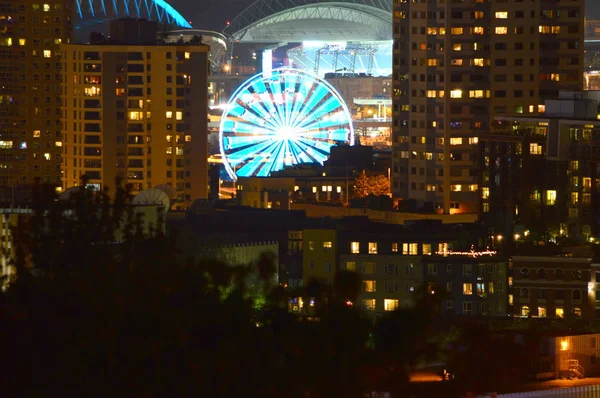 Seattle Washington Usa Dubna 2015 Seattle Ferris Wheel Noci — Stock fotografie