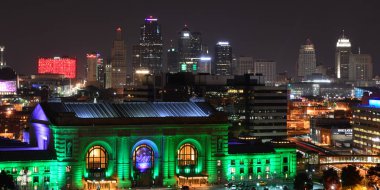 Kansas City, Missouri, Amerika Birleşik Devletleri - 5 Eylül 2015: Kansas City Missouri manzarası