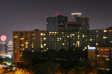 Kansas City, Missouri, Amerika Birleşik Devletleri - 5 Eylül 2015: Kansas şehir manzarası