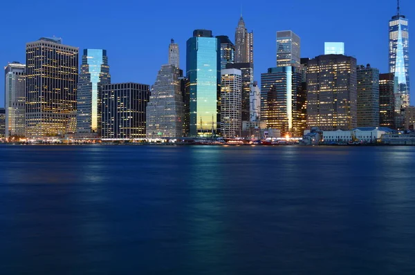 New York City Usa Października 2014 Panoramę Nowego Jorku Brooklyn — Zdjęcie stockowe