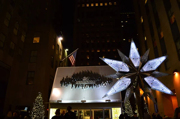 Ciudad Nueva York Diciembre 2014 Navidad Ciudad Nueva York Rockefeller — Foto de Stock