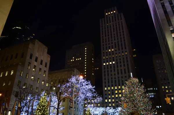 Ciudad Nueva York Diciembre 2014 Navidad Ciudad Nueva York Rockefeller — Foto de Stock
