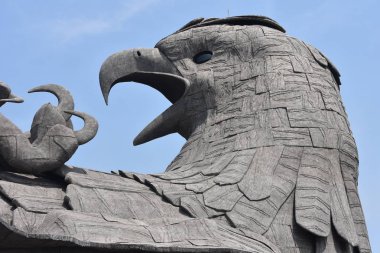 Kollam, Kerala, India - March 2, 2019 : World’s largest bird sculpture clipart