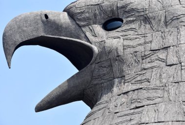 Kollam, Kerala, Hindistan-2 Mart 2019: Jatayu gözleri