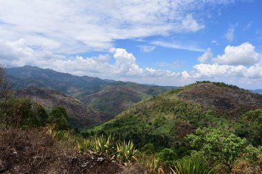 Kodaikanal'dan güzel tepelerin panorama görünümü