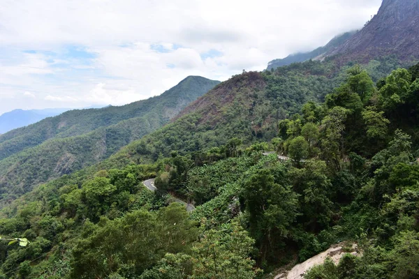 Panoramic view of eastern ghats from Kodaikanal Hills — Stock Photo, Image