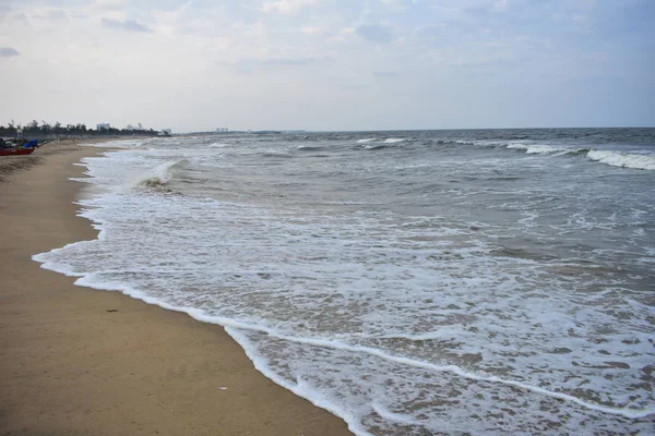 Kovalam Strand an der Ostküste Straße chennai — Stockfoto