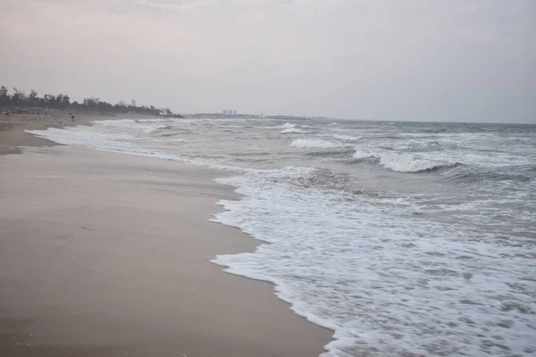 Strand van Kovalam in East Coast Road Chennai — Stockfoto